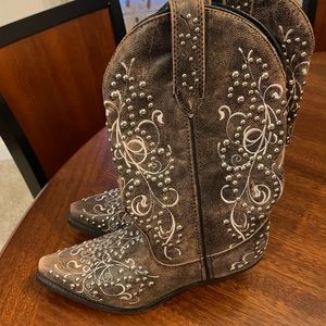 Cowboy Boots-Brown Leather Size 6.5